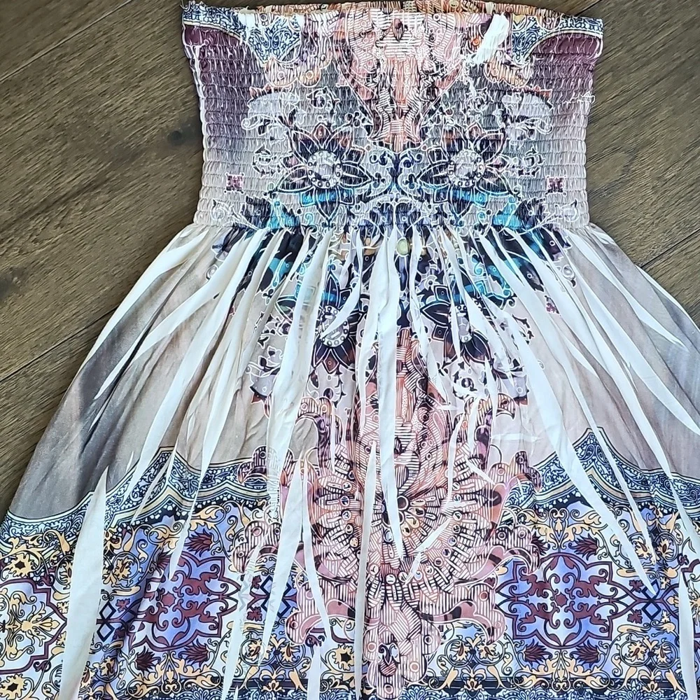 BOHO STRAPLESS DRESS - Picture 7 of 10